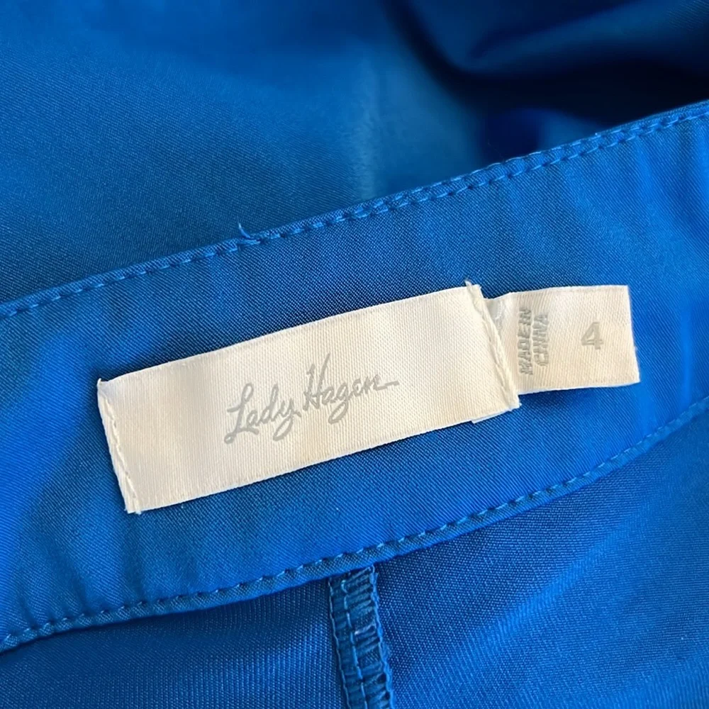 Lady Hagen Blue & White Golf Skort- 4